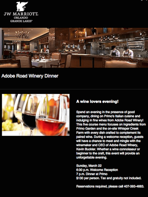 Adobe dinner at Primo