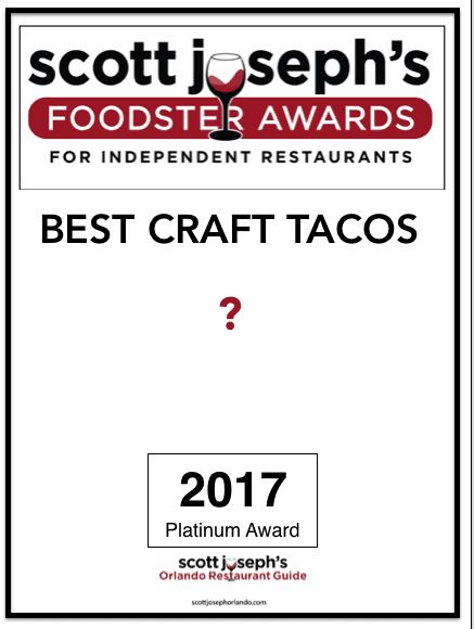 Best Craft Tacos blank plaque