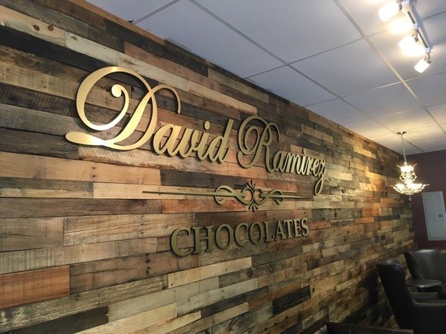 David Ramirez chocolates sign