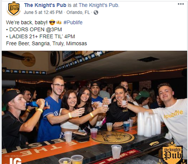 Knights Pub Facebook copy