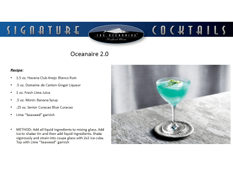 Oceanaire cocktail recipe