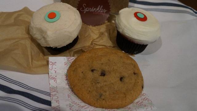 Sprinkles cupcakes and cookies