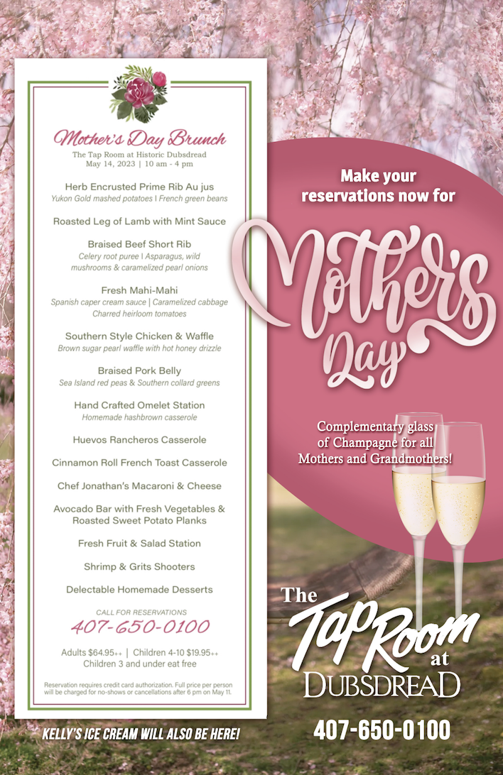 Tap Room Mothers Day 2023