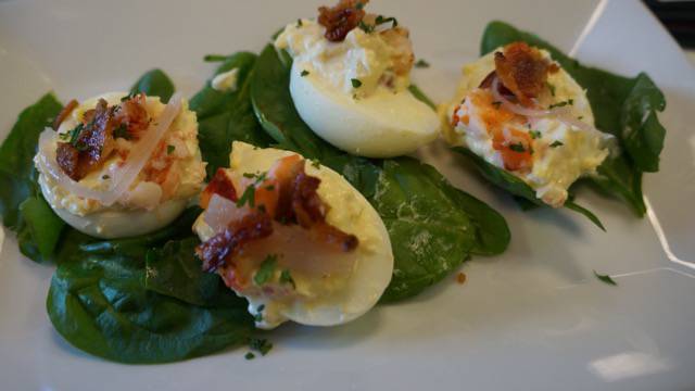 Two Chefs Brunch deviled eggs