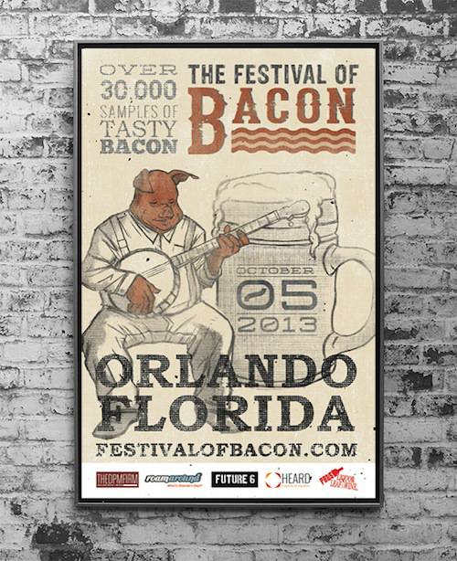 Bacon fest poster