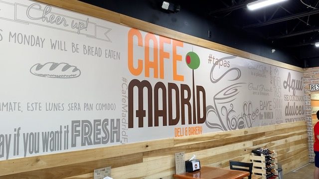 Cafe Madrid wall