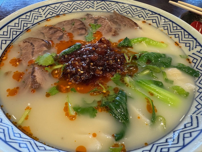 KungFu Kitchen hand-cut noodle beef soup